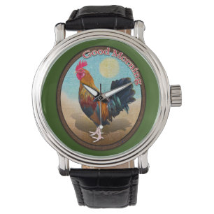 Key West - Gypsy Rooster Goedemorgen  Ovaal Horloge