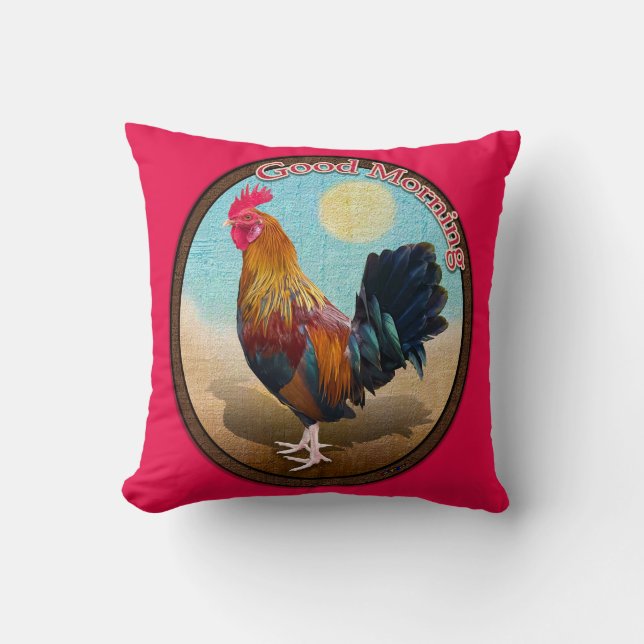 Key West - Gypsy Rooster Goedemorgen  Ovaal Kussen (Voorkant)