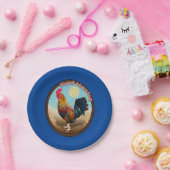 Key West - Gypsy Rooster Goedemorgen  Ovaal Papieren Bordje (Feest)