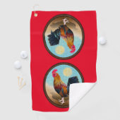 Key West - Gypsy Rooster  Ovaal Golfhanddoek (Insitu)