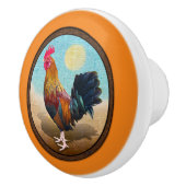 Key West - Gypsy Rooster  Ovaal Keramische Knop (Rechts)