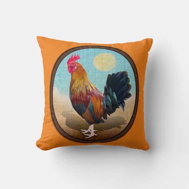 Key West - Gypsy Rooster  Ovaal Kussen (Voorkant)