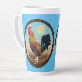 Key West - Gypsy Rooster Ovaal Latte Mok (Linkerhoek)
