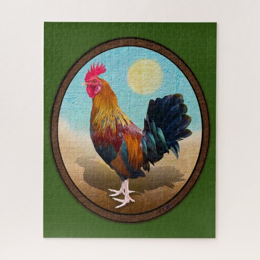 Key West - Gypsy Rooster  Ovaal Legpuzzel (Verticaal)
