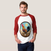 Key West - Gypsy Rooster  Ovaal T-shirt (Voorkant volledig)