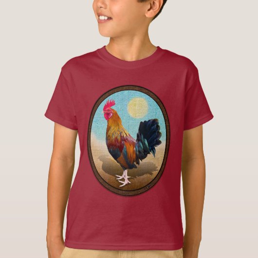 Key West - Gypsy Rooster Ovaal T-shirt (Voorkant)