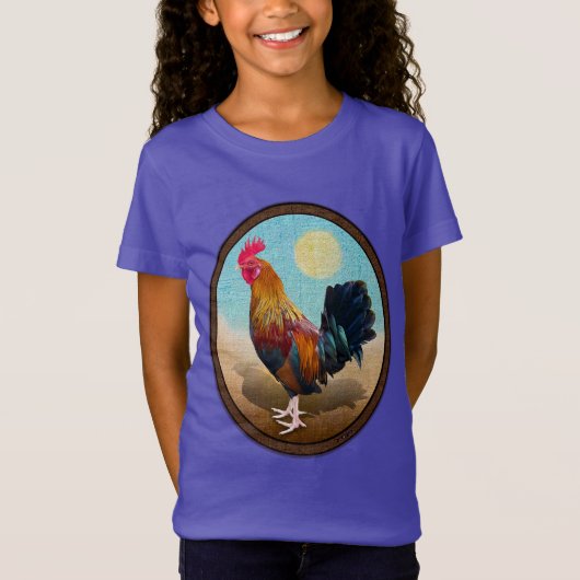 Key West - Gypsy Rooster Ovaal T-shirt (Voorkant)
