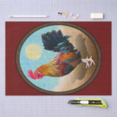 Key West - Gypsy Rooster  Ovaal Tissuepapier (Craft)