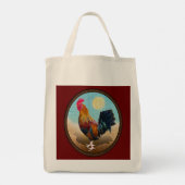 Key West - Gypsy Rooster  Ovaal Tote Bag (Achterkant)