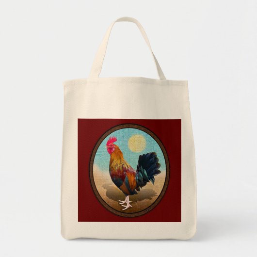 Key West - Gypsy Rooster  Ovaal Tote Bag (Voorkant)