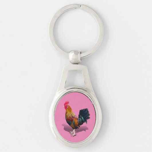 Key West - Gypsy Rooster Sleutelhanger (Voorkant)