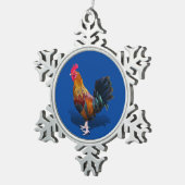 Key West - Gypsy Rooster Tin Sneeuwvlok Ornament (Rechts)