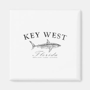 Key West Haaien T-shirt Voor Vissen Bootvaren Duik Magneet