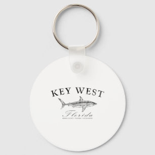 Key West Haaien T-shirt Voor Vissen Bootvaren Duik Sleutelhanger