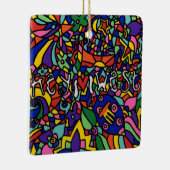 Key West Hand Painted Art-kerstversiering Keramisch Ornament (Rechts)