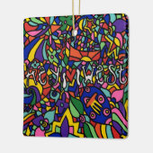 Key West Hand Painted Art-kerstversiering Keramisch Ornament (Links)