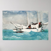 Key West, Hauling Anchor, Winslow Homer Marine Art Poster (Voorkant)