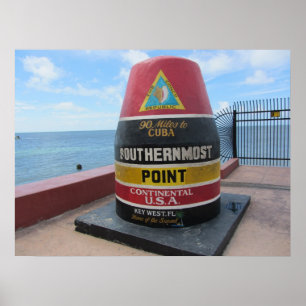 Key West Historic Southerst Point Poster