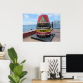 Key West Historic Southerst Point Poster (Thuiskantoor)