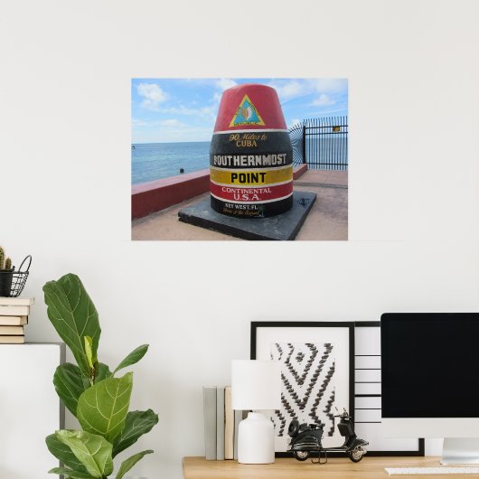 Key West Historic Southerst Point Poster (Thuiskantoor)