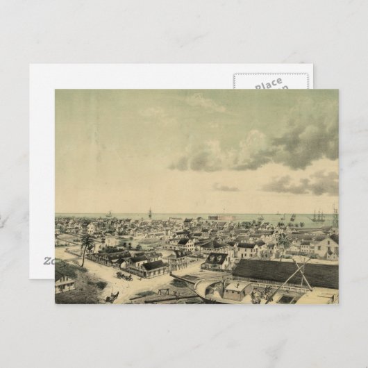 Key West Illustration Briefkaart (Voorkant / Achterkant)