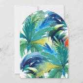 Key West Inspired Tropical Bridal Shower Kaart (Achterkant)