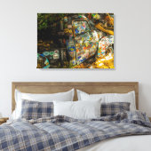 Key West is Art, Old Pickup Truck Canvas Afdruk (Insitu (Slaapkamer))