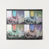 Key West is Kleur, Key West Bicycle Wandkleed (Voorkant (horizontaal))