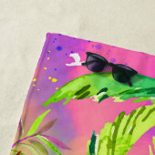 Key West is mijn Happy Place Beach Towel Strandlaken (In situ)