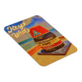 Key West Island Florida Palm Tree Beach Souvenir Magneet (Rechterzijde)