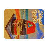 Key West Island Florida Palm Tree Beach Souvenir Magneet (Horizontaal)
