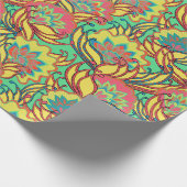 Key West Island Tropical Floral Pattern Cadeaupapier (Hoek)