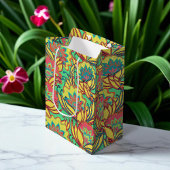 Key West Island Tropical Floral Pattern Medium Cadeauzakje