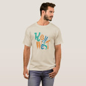 Key West leuk typografisch ontwerp T-shirt (Voorkant volledig)