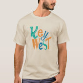 Key West leuk typografisch ontwerp T-shirt (Voorkant)