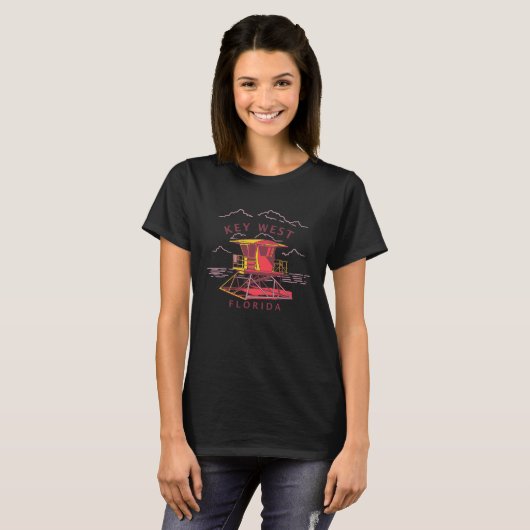 KEY WEST LIFEGUARD TOWER T-SHIRT (Voorkant volledig)