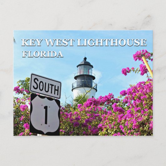Key West Lighthouse, Briefkaart Florida (Voorkant)