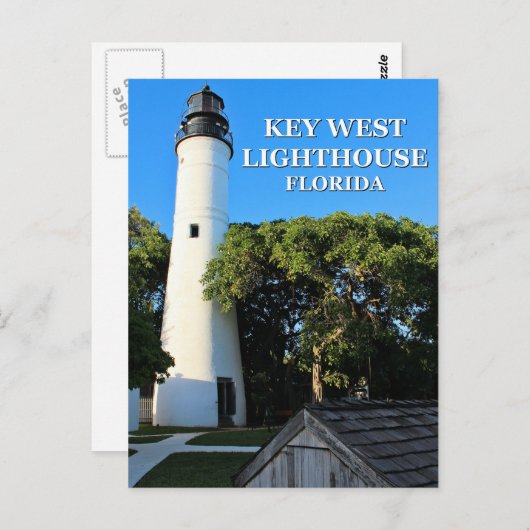 Key West Lighthouse, Briefkaart Florida (Voorkant / Achterkant)
