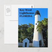 Key West Lighthouse, Briefkaart Florida (Voorkant / Achterkant)