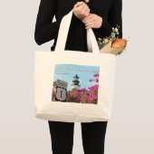 Key West Lighthouse, Florida Grote Tote Bag (Voorkant (product))