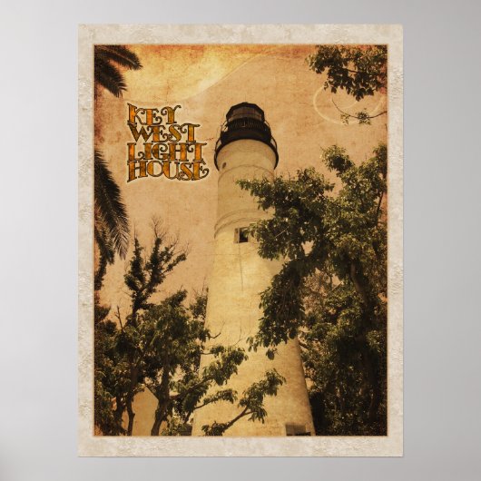 Key West Lighthouse  Foto Poster (Voorkant)