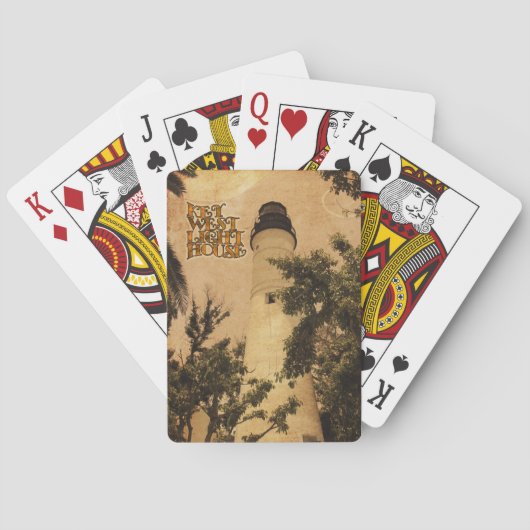 Key West Lighthouse  Foto Speelkaarten (Achterkant)