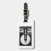 Key West Lighthouse Moon Bagagelabel (Voorkant verticaal)