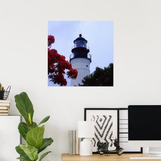 Key West Lighthouse Poster (Thuiskantoor)