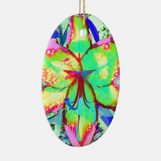 Key West Lily Keramisch Ornament (Rechts)