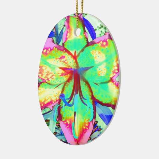 Key West Lily Keramisch Ornament (Links)