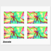 Key West Lily Rechthoekige Sticker (Vel)