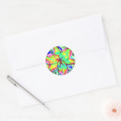 Key West Lily Ronde Sticker (Envelop)