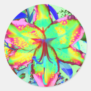 Key West Lily Ronde Sticker