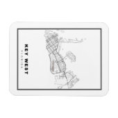 Key West Map Magneet (Horizontaal)